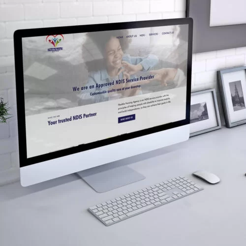 Flexible Nursing Agency Mockup