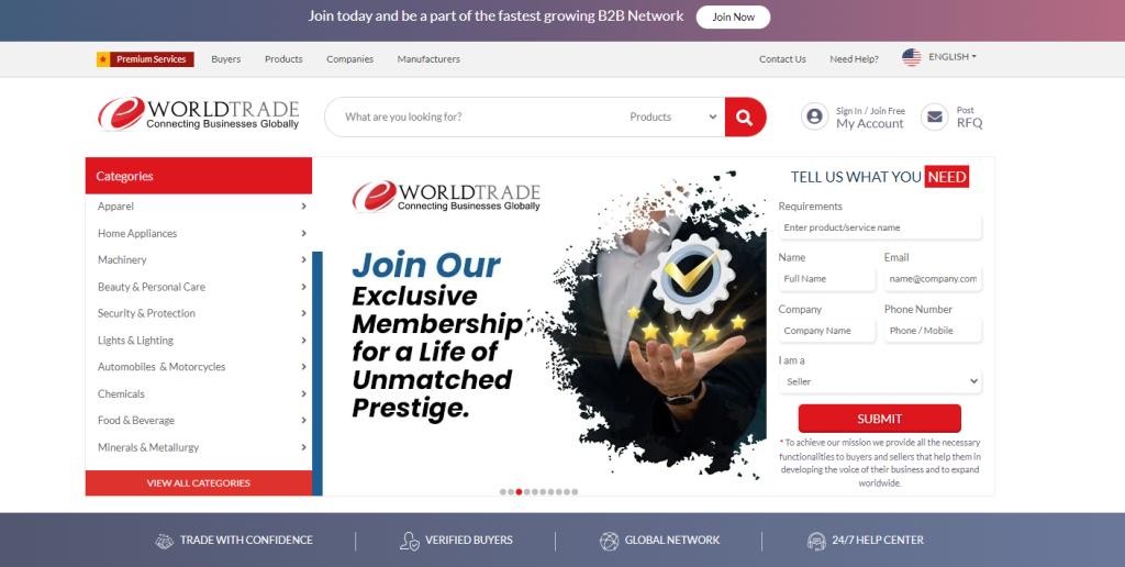 WORLDTRADE Website