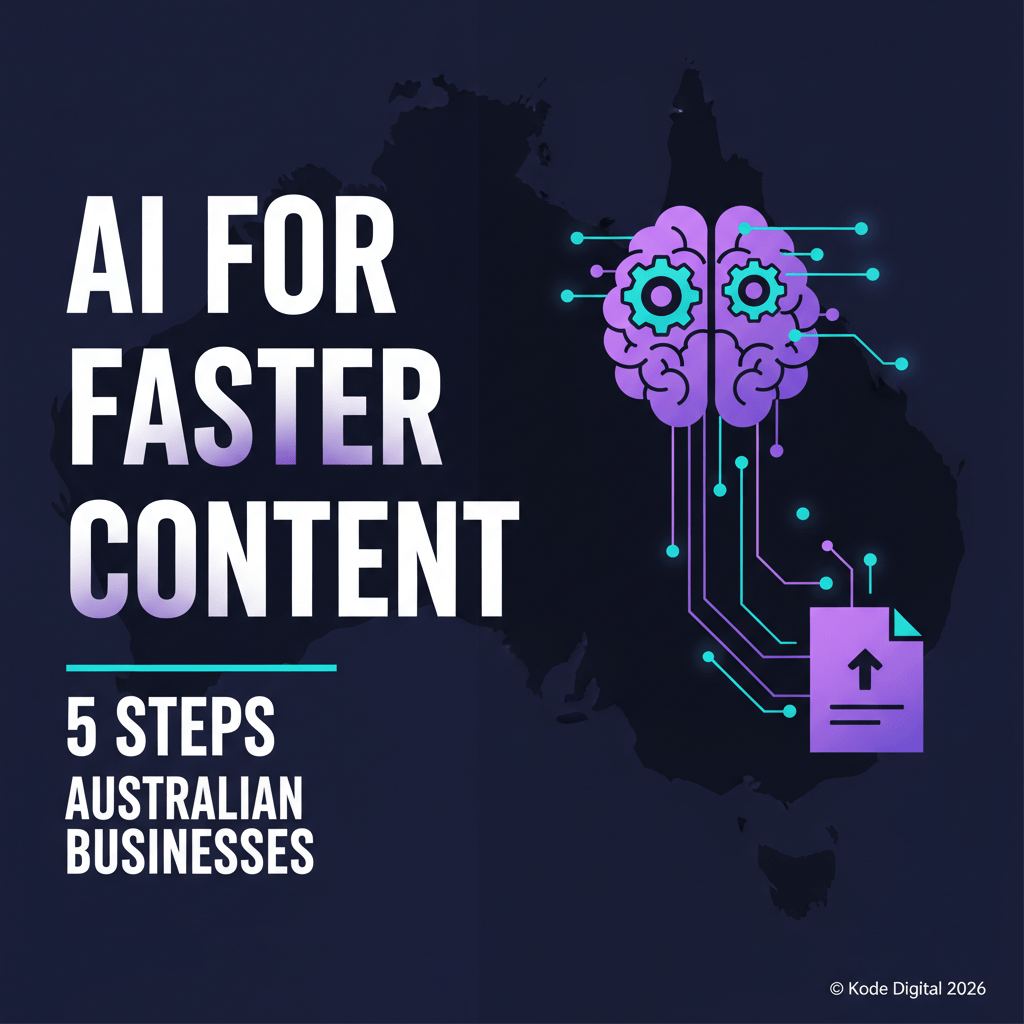 AI for Faster Content: 5 Steps for Australian Businesses
